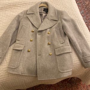J.Crew Stadium Cloth Peacoat